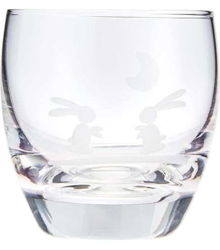 Amazon.co.jp: 大塚硝子 「 月うさぎ 」 日本酒 グラス ぐい呑み 約